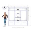 Ver imagem 4 de Guarda Roupa Casal 6 Portas 6 Gavetas Maximus Plus