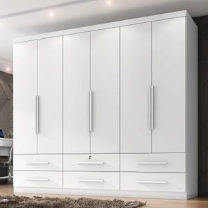 Guarda Roupa Casal 6 Portas 6 Gavetas Maximus Plus