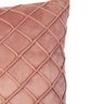 Capa de Almofada Drapeada em Camurça Rosa Almofadas Estilo - 3