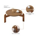 Ver imagem 3 de Mesa Centro Lizz Marrom Cedro Casa D