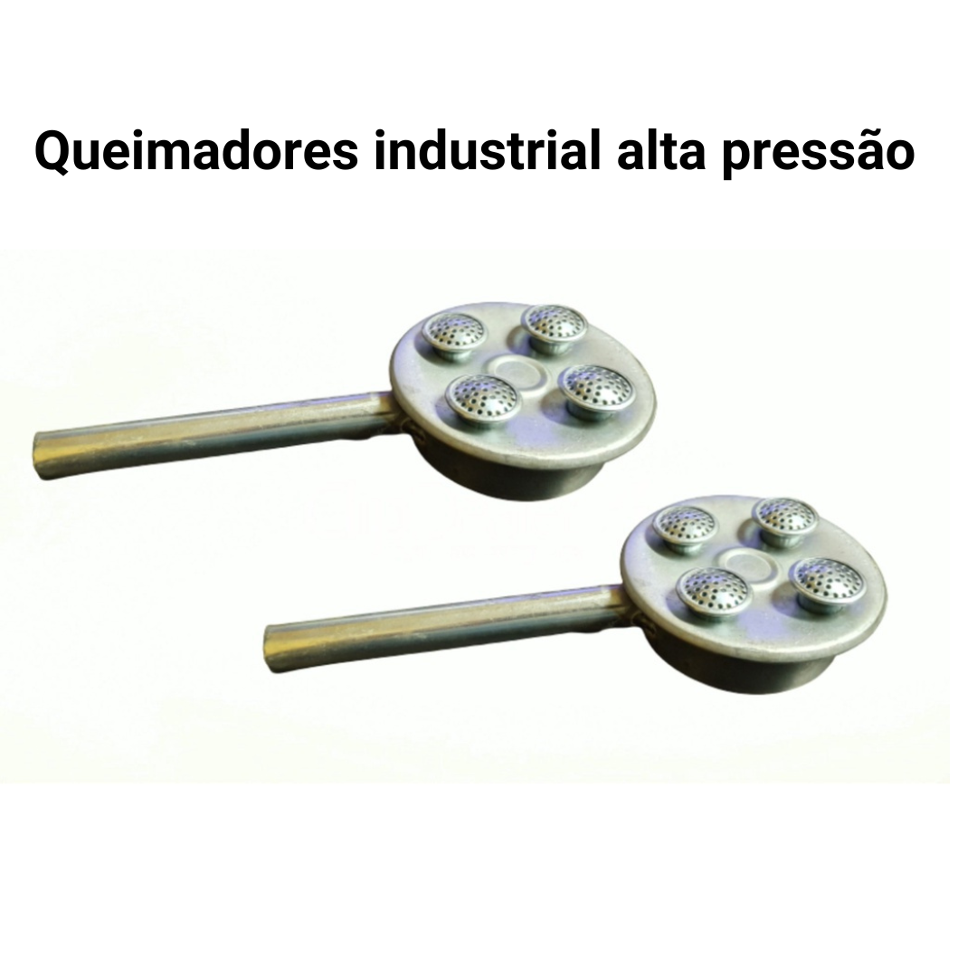 FOGÃO INOX INDUSTRIAL DUAS BOCAS ALTA PRESSÃO PORTATIL GÁS - 8