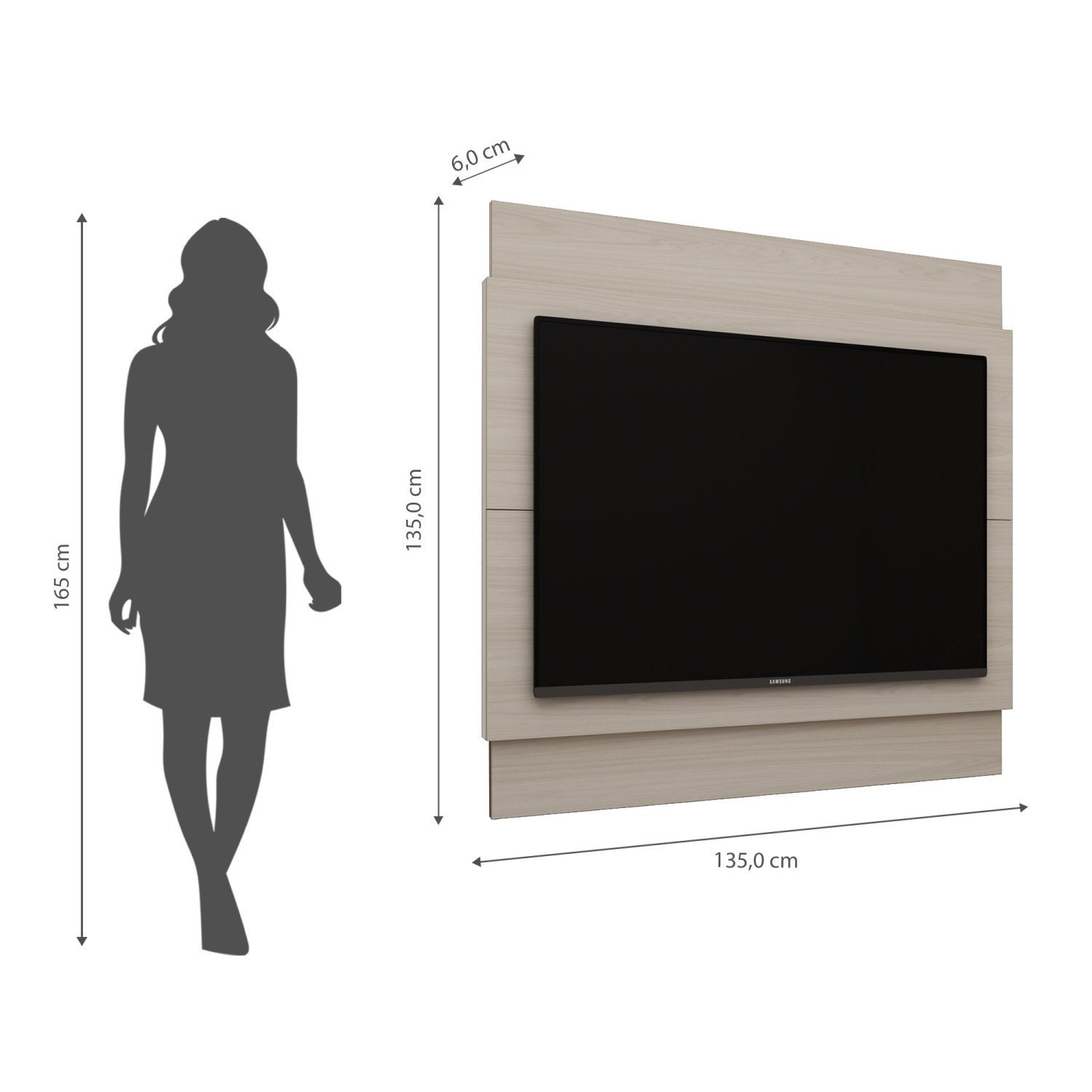 Painel para TV até 52 Polegadas 135cm Bella - 5