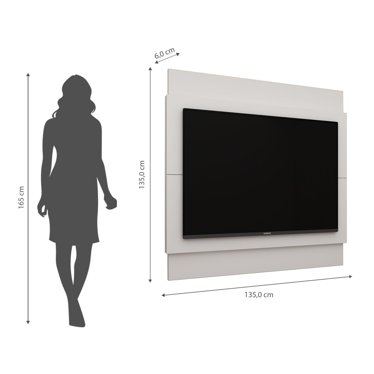 Painel para TV até 52 Polegadas 135cm Bella - 5