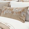 Kit Edredom Londres Queen Bordado 5Pçs 200 Fios 100% Algodão Bege - 4