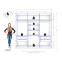Ver imagem 4 de Guarda Roupa Casal 6 Portas 4 Gavetas Evidence Plus