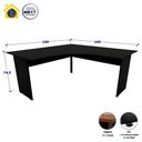 Ver imagem 3 de Mesa Escrivaninha em L 160cm X 60cm Pés Painel F5 Office