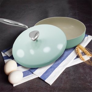 Jogo de Panelas Antiaderente Cerâmica Cuisine Retrô Verde