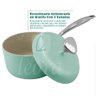 Jogo de Panelas Antiaderente Cerâmica Cuisine Retrô Verde - 5