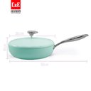 Ver imagem 3 de Jogo de Panelas Antiaderente Cerâmica Cuisine Retrô Verde