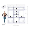 Ver imagem 4 de Guarda Roupa Casal Evidence Plus 6 Portas de Bater 4 Gavetas Branco/Absoluto