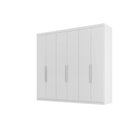 Ver imagem 2 de Guarda Roupa Casal Evidence Plus 6 Portas de Bater 4 Gavetas Branco/Absoluto