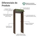 Ver imagem 3 de Porta-geladeira 83 Cm 1 Porta Basculante Rustic/verde Vik Madesa