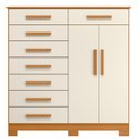 Ver imagem 7 de Cômoda 8 Gavetas 2 Portas com Cabideiro Verona