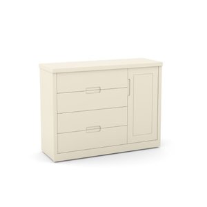 Cômoda com Porta e 4 Gavetas Tutto New Off White Matic