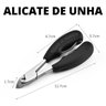 Alicate Cortador de Unha Curvo Aço Inox para Unhas Pé e Mão - 1