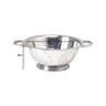 Kit Aço Inox 3pç Escorredor de Macarrão, Arroz e Saladeira - 4