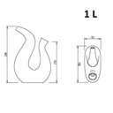 Ver imagem 3 de Regador Funcional e Decorativo Lira 1 litro