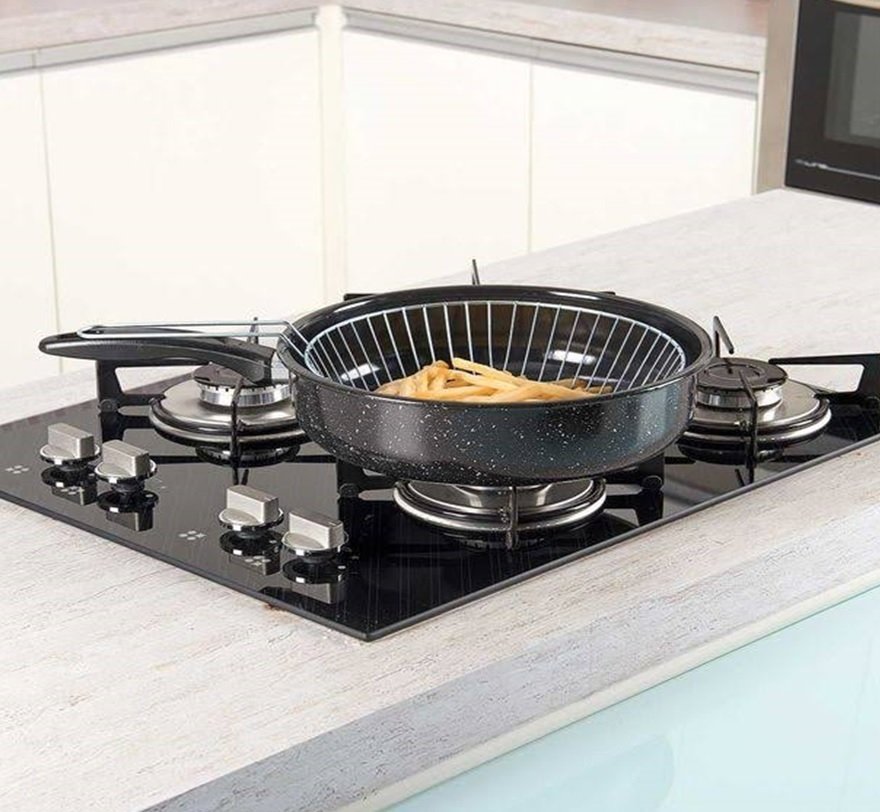 Frigideira Fritadeira Esmaltada 26 Cm Diâmetro 3 L com Cesto - 2