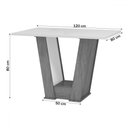 Ver imagem 3 de Mesa de Jantar 4 Lugares Floripa/venus Mel/blonde/linho/inox - Viero Móveis