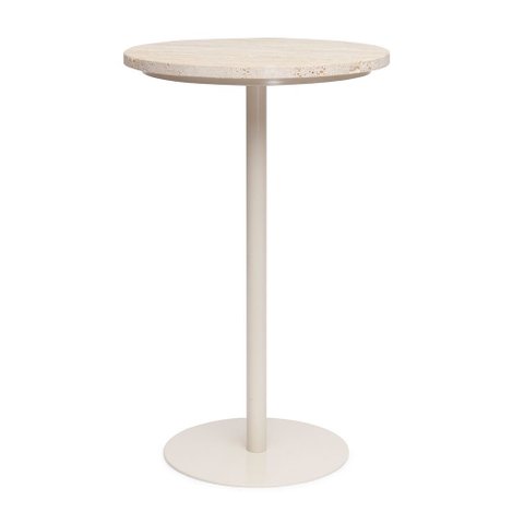 Mesa Decorativa de Apoio em Metal e Mármore 56cm 21369 Mart