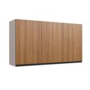 Ver imagem 1 de Armário Aéreo Cozinha 120 Cm 3 Portas 2 Prateleiras Quiditá Fumê/montana