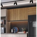 Ver imagem 2 de Armário Aéreo Cozinha 120 Cm 3 Portas 2 Prateleiras Quiditá Fumê/montana