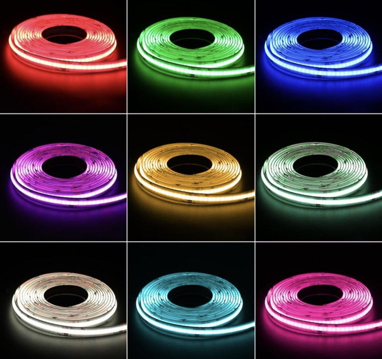 Fita Led Cob Rgb 18w/ Metro 810 Led Ip20 12v 5 Metros - 7