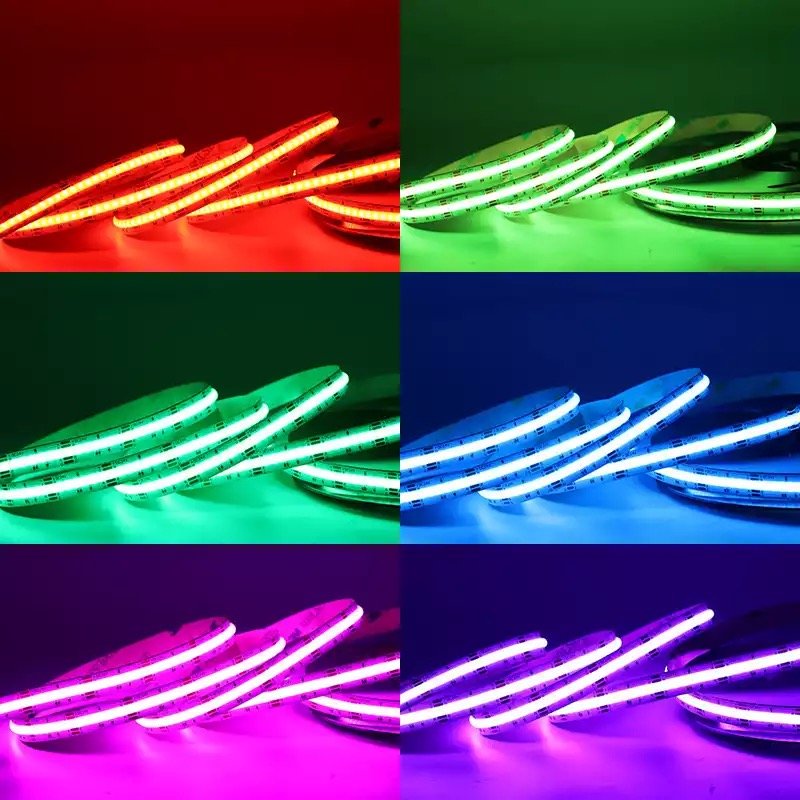 Fita Led Cob Rgb 18w/ Metro 810 Led Ip20 12v 5 Metros - 9