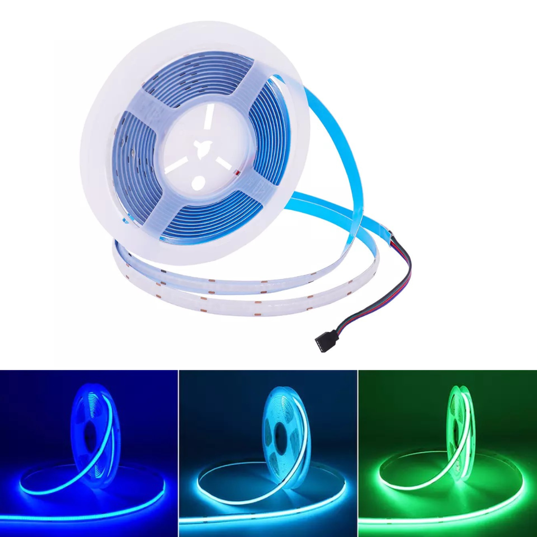 Fita Led Cob Rgb 18w/ Metro 810 Led Ip20 12v 5 Metros - 5