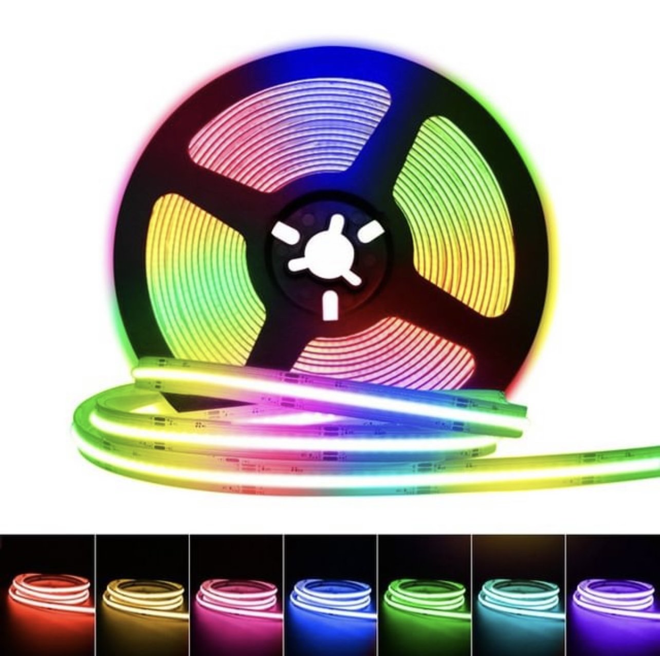 Fita Led Cob Rgb 18w/ Metro 810 Led Ip20 12v 5 Metros - 2