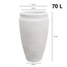 Vaso Decorativo 44  73cm 70 Litros Japi - 3
