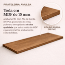 Ver imagem 5 de Prateleira Madeira Avulsa Madeirada Suspensa Parede Decoracao Cozinha Banheiro Quarto Nicho Moderna