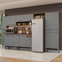 Ver imagem 1 de Armário de Cozinha Completa 325cm Rustic-cinza Emilly Madesa 07