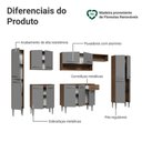 Ver imagem 4 de Armário de Cozinha Completa 325cm Rustic-cinza Emilly Madesa 07