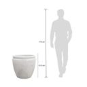 Ver imagem 4 de Vaso Decorativo 55 51,5cm 75 Litros Japi Marrom/Macchiato