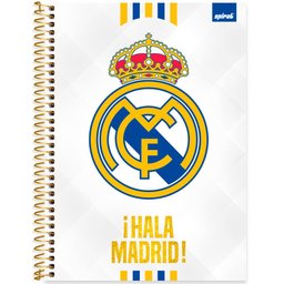 Caderno Universitário Real Madrid - 1 Matéria - 80 Fls - 1