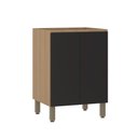 Ver imagem 1 de Balcão de Cozinha 60cm 2 Portas sem Tampo Slim Luciane Móveis