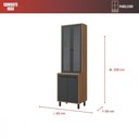 Ver imagem 5 de Balcão de Cozinha Havana - Mdp 2 Portas e 4 Prateleiras - Casamia