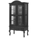 Ver imagem 1 de Cristaleira Versalhes 2 Portas e 1 Gaveta Cor Preto 192 Cm - 63700