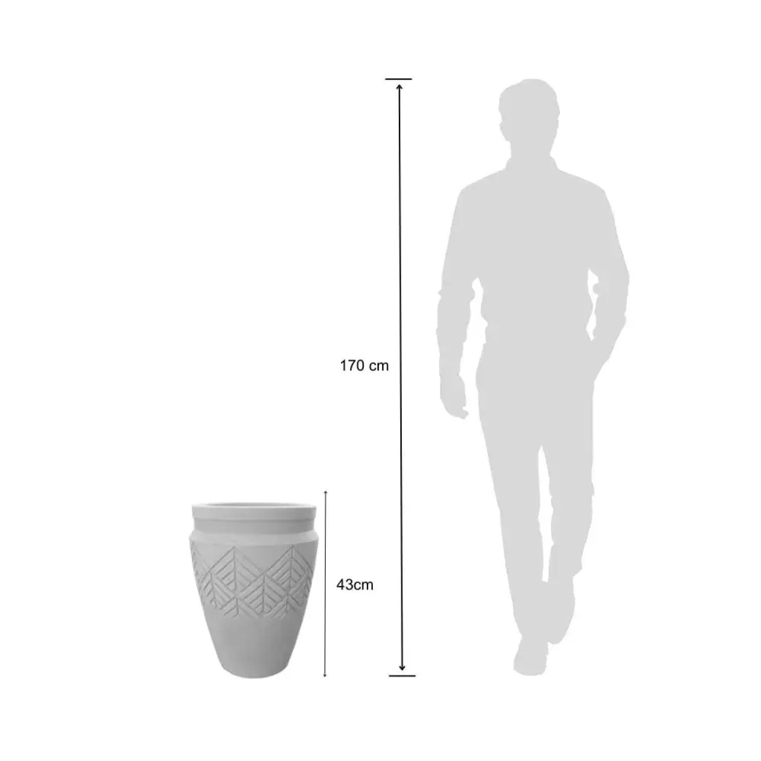 Vaso Tribo Cilíndrico 32 Japi - 4