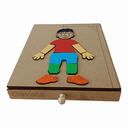 Ver imagem 1 de Jogo da Forca Pequeno Educativos Pedagógicos Brinquedos Madeira Alfabetização Divertidos Criativos e