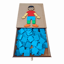 Ver imagem 2 de Jogo da Forca Pequeno Educativos Pedagógicos Brinquedos Madeira Alfabetização Divertidos Criativos e