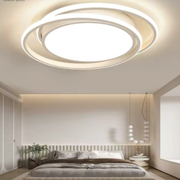 Lustre Plafon Duplo Neon Led 100w Branco Controle Remoto Bivolt - 5