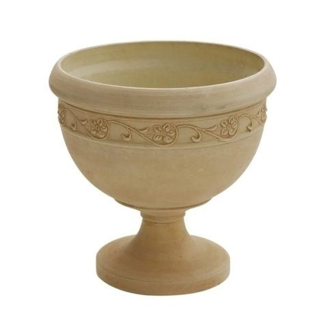 Vaso Decorativo de Fiber Clay Marfim 32cm Gg0028b Btc