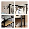 Closet Aberto 4 Colunas Guarda Roupas Desmontável Portátil Cabideiro de Chão Sapateira Milemon - 5