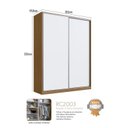 Ver imagem 2 de Guarda Roupa Solteiro 2 Portas 3 Gavetas Rc 2003 Linha Roupeiros Emovell
