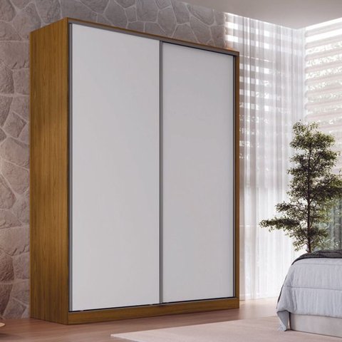 Guarda Roupa Solteiro 2 Portas 3 Gavetas Rc 2003 Linha Roupeiros Emovell
