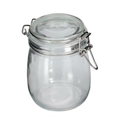 Jogo 2 Potes Hermético Vidro Premium Redondo com Super Trava 830ml - Yangzi - 7