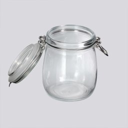 Jogo 2 Potes Hermético Vidro Premium Redondo com Super Trava 830ml - Yangzi - 2