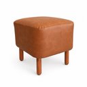 Ver imagem 5 de Puff Decorativo Cronos Courino Caramelo - Sallar Home